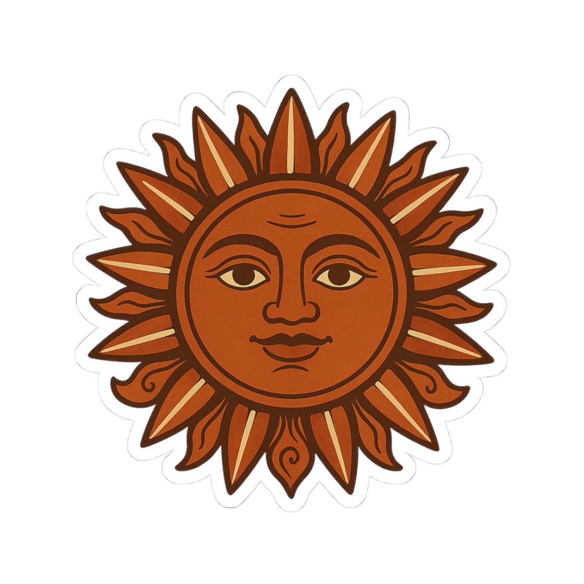 Sun Kiss-Cut Stickers - Pueblo Teracotta Design