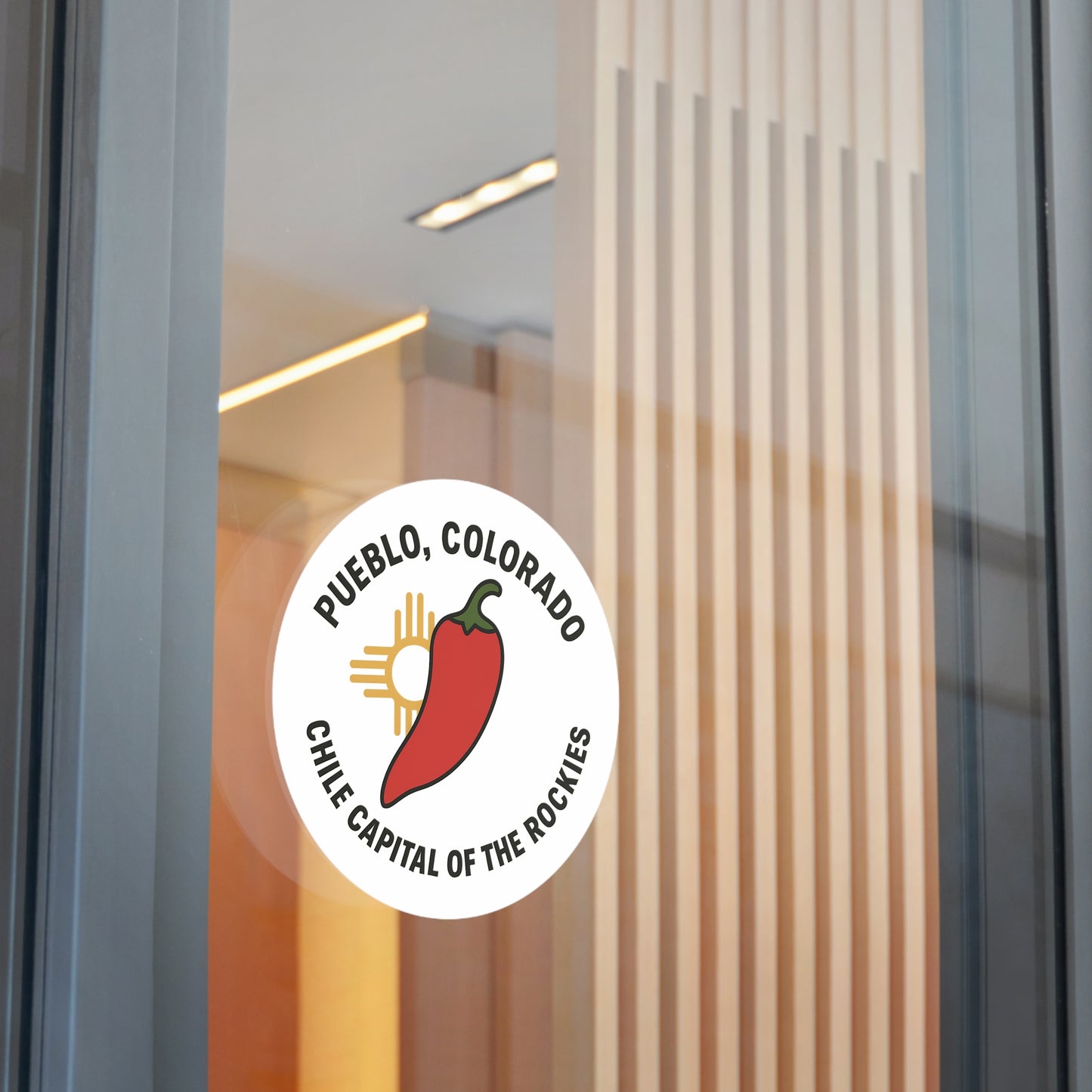 Red Chile & Zia Sunburst Sticker