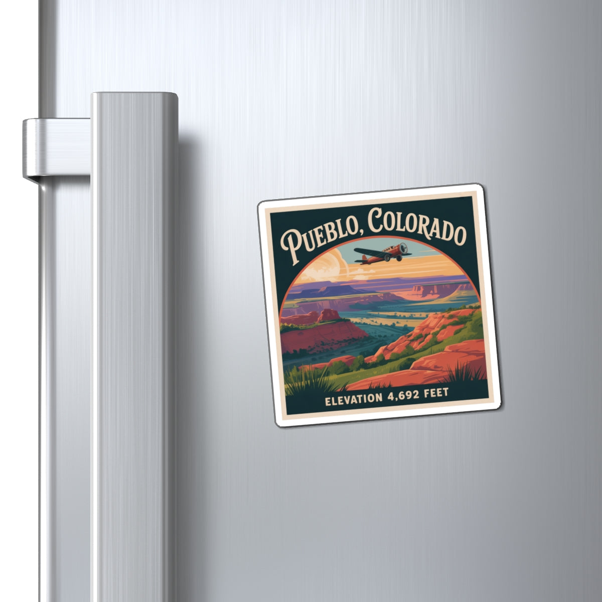Magnet – Vintage Pueblo Colorado (3 Sizes) – PuebloMerch.com