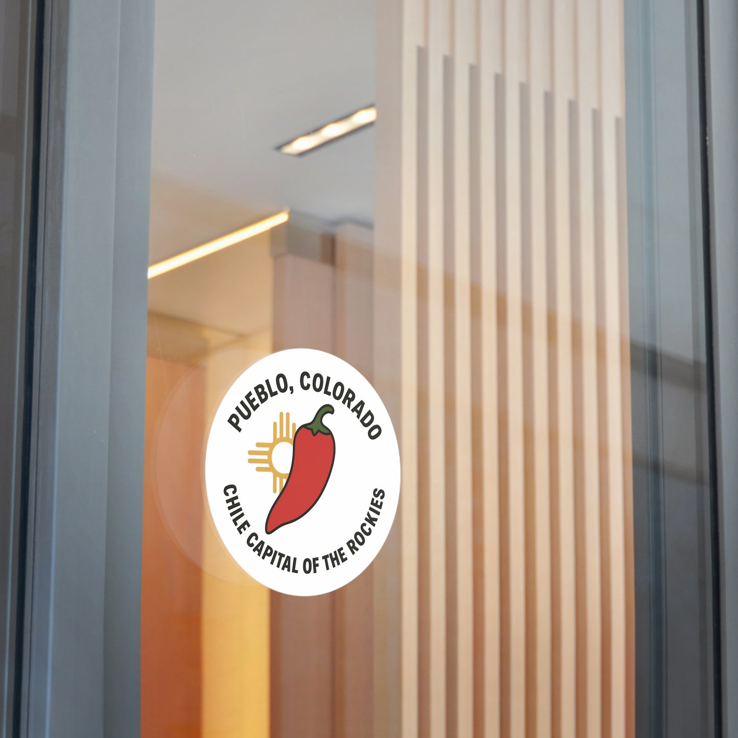 Red Chile & Zia Sunburst Sticker