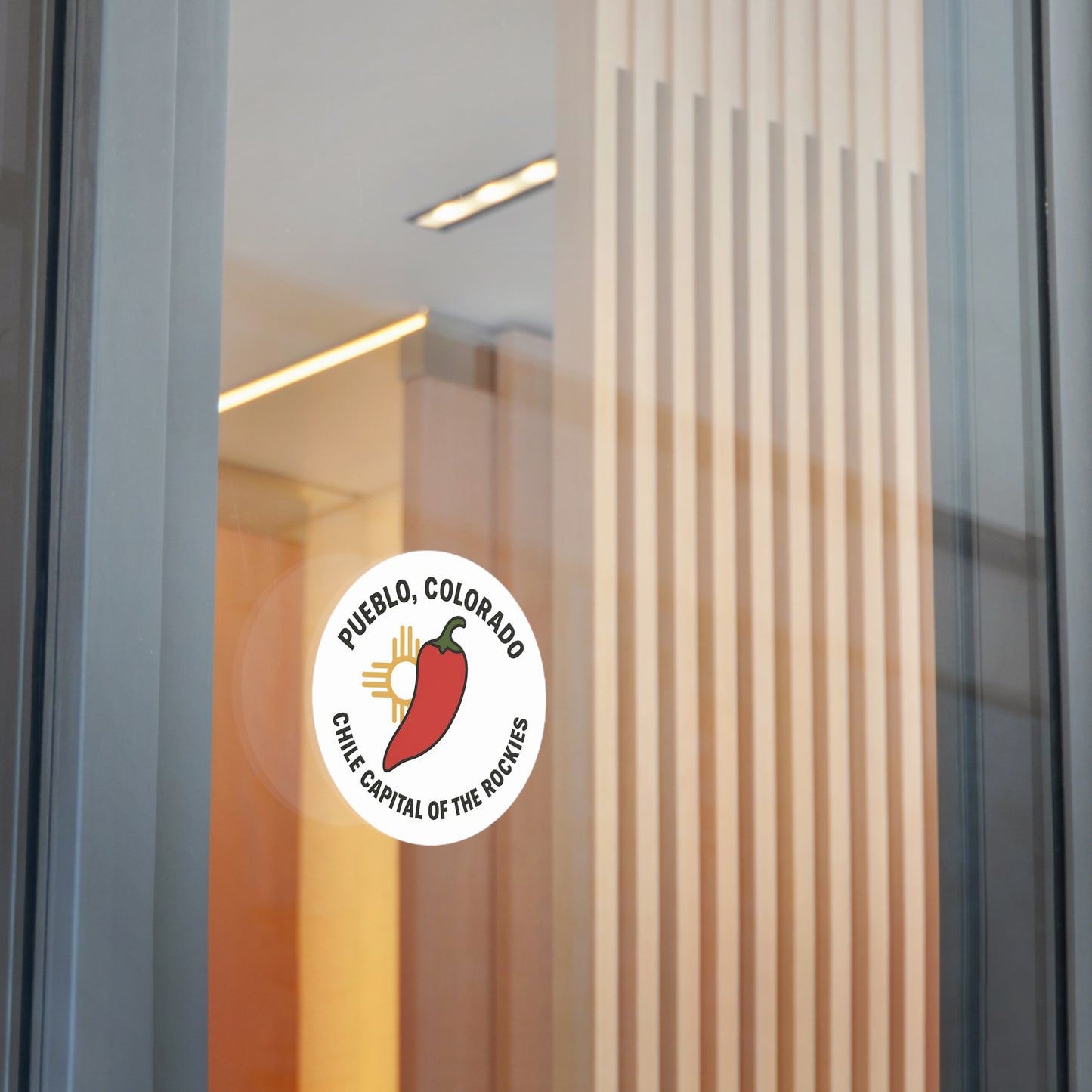 Red Chile & Zia Sunburst Sticker