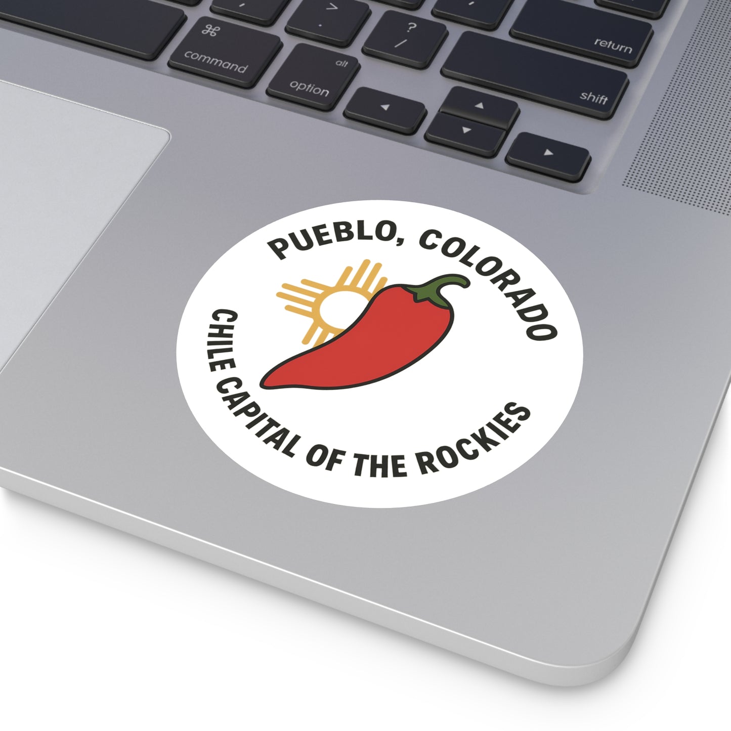Red Chile & Zia Sunburst Sticker