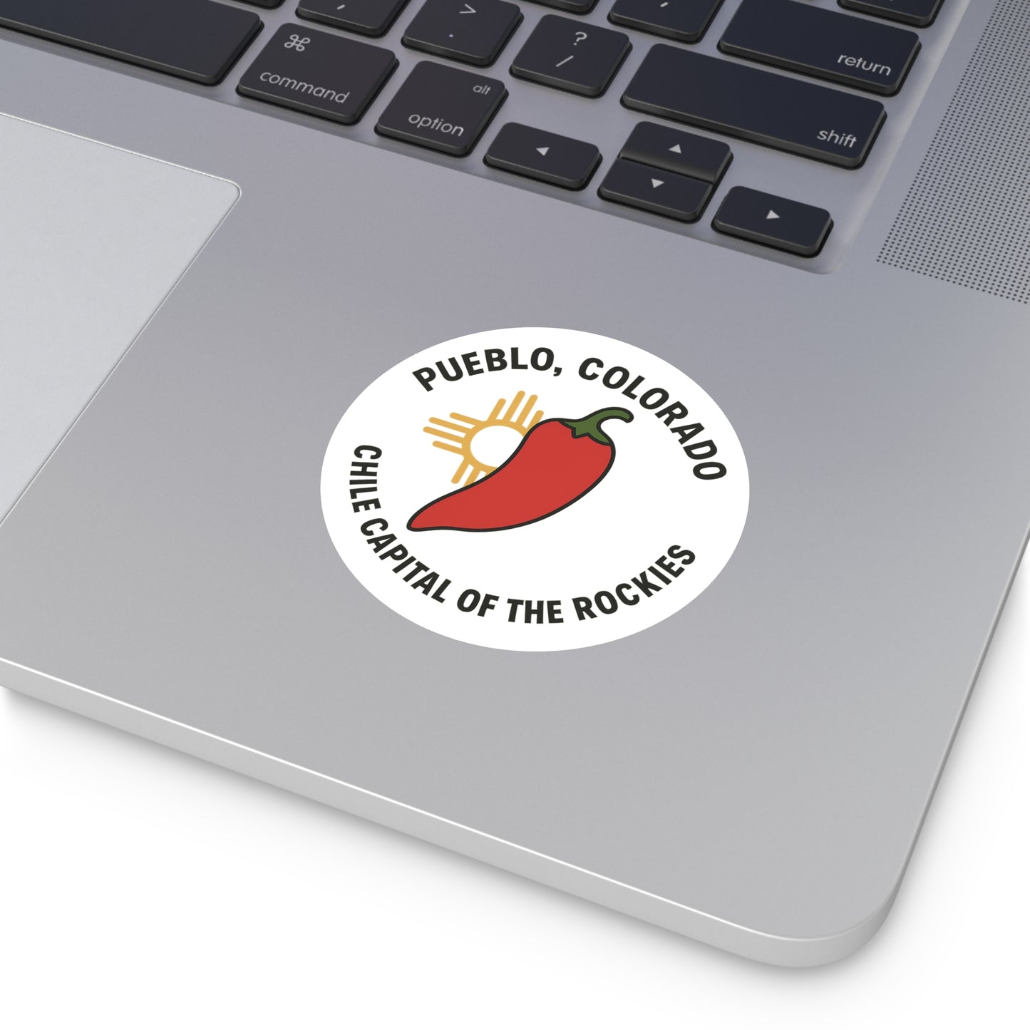 Red Chile & Zia Sunburst Sticker