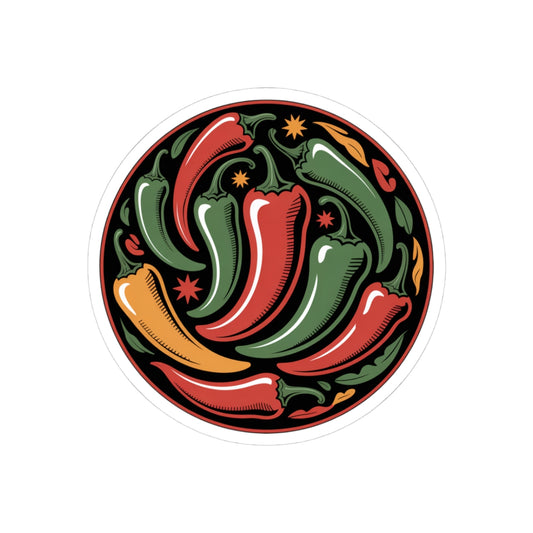 Vibrant Chili Pepper Kiss-Cut Stickers | Bold Art, Kitchen Decor, Party Favors, Gifts, Journaling, Bumper Stickers
