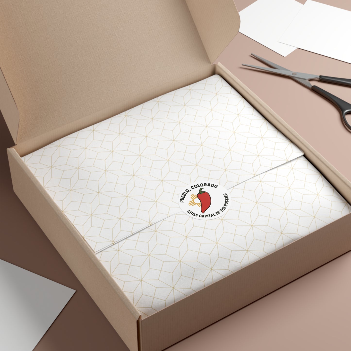 Red Chile & Zia Sunburst Sticker